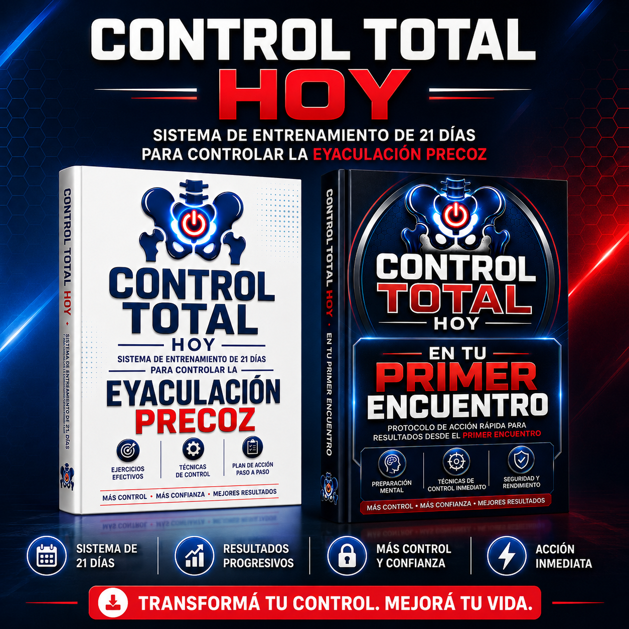 CONTROL TOTAL HOY - Sistema para Controlar la Eyaculación Precoz + PROTOCOLO DE RESULTADO EN TU PRIMER ENCUENTRO